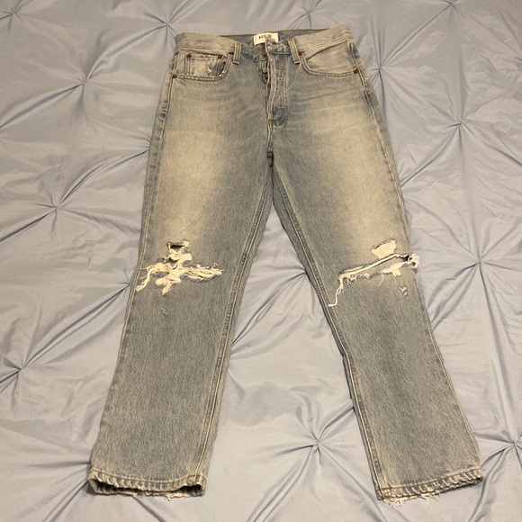 AGOLD JEANS | NEW | Distressed button up | Size 27 - Picture 1 of 2